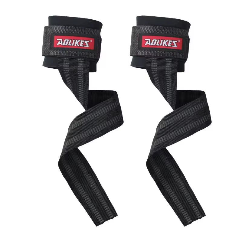 AOLIKES™ Weightlifting Wrist Straps – Adjustable Non-Slip Support for Gym & Strength Training 💪