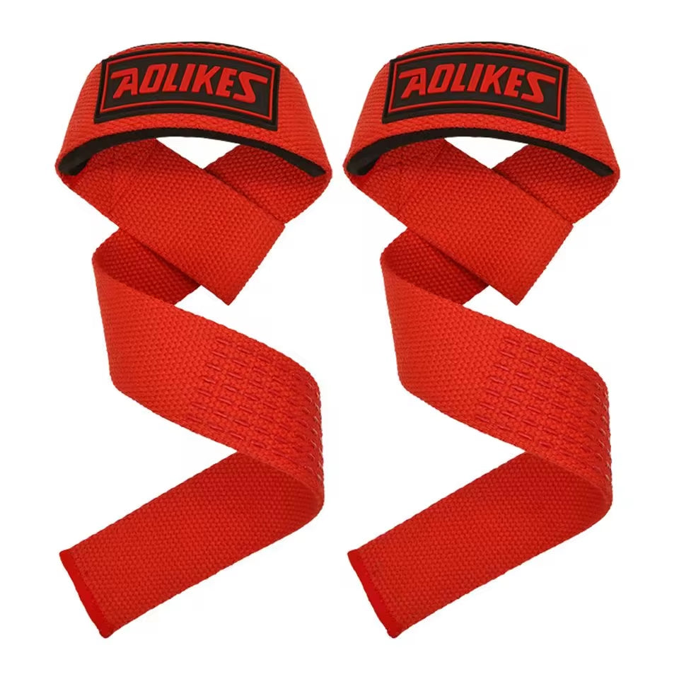 AOLIKES™ Weightlifting Wrist Straps – Adjustable Non-Slip Support for Gym & Strength Training 💪