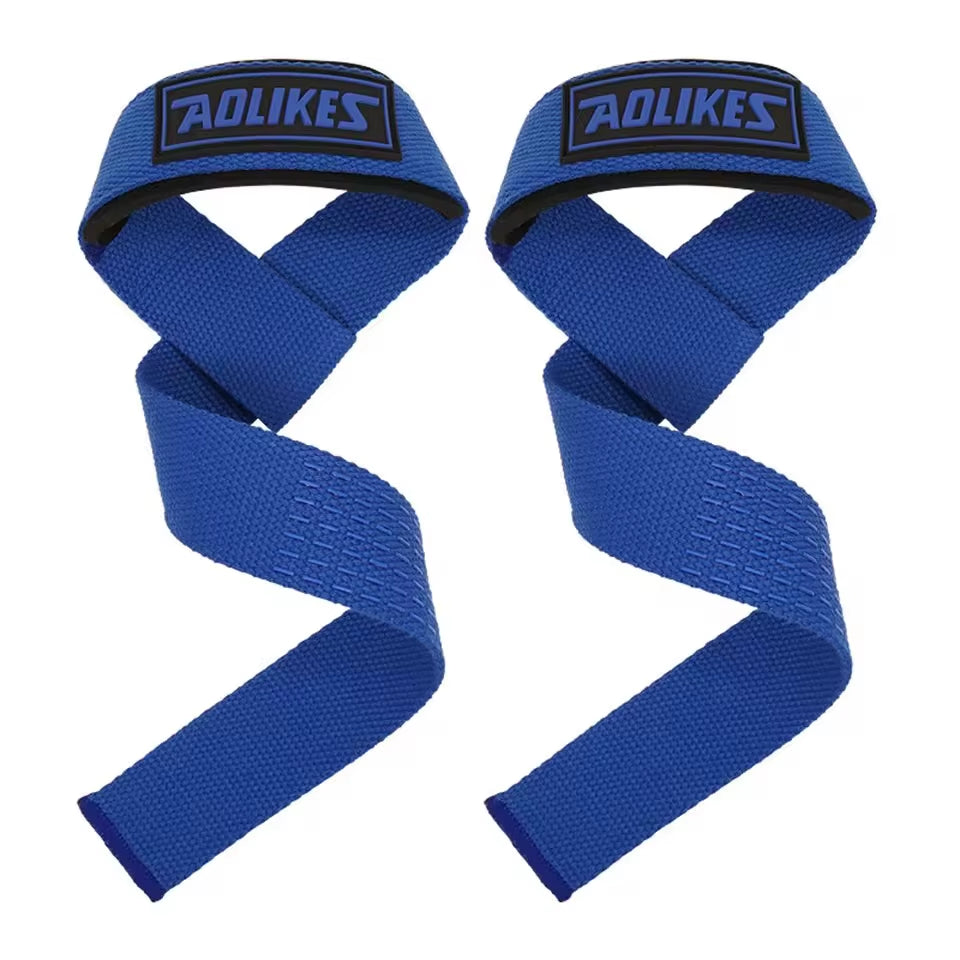 AOLIKES™ Weightlifting Wrist Straps – Adjustable Non-Slip Support for Gym & Strength Training 💪