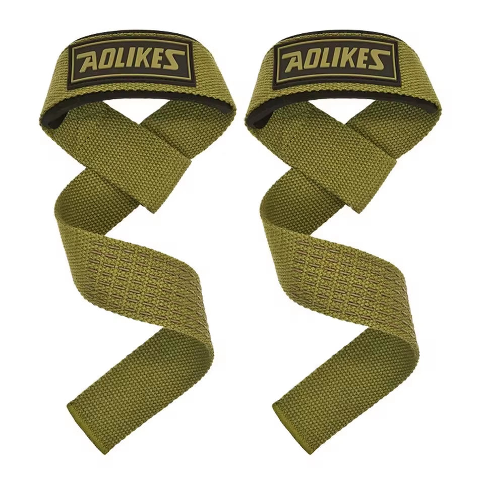 AOLIKES™ Weightlifting Wrist Straps – Adjustable Non-Slip Support for Gym & Strength Training 💪