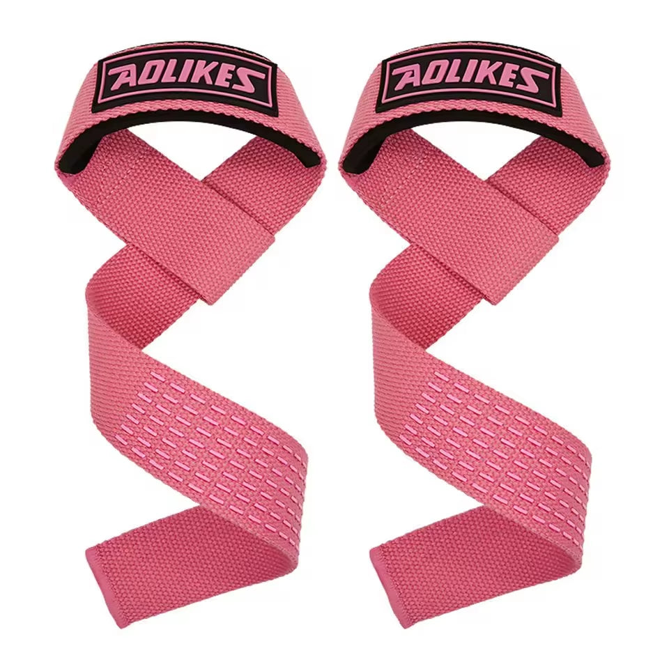 AOLIKES™ Weightlifting Wrist Straps – Adjustable Non-Slip Support for Gym & Strength Training 💪