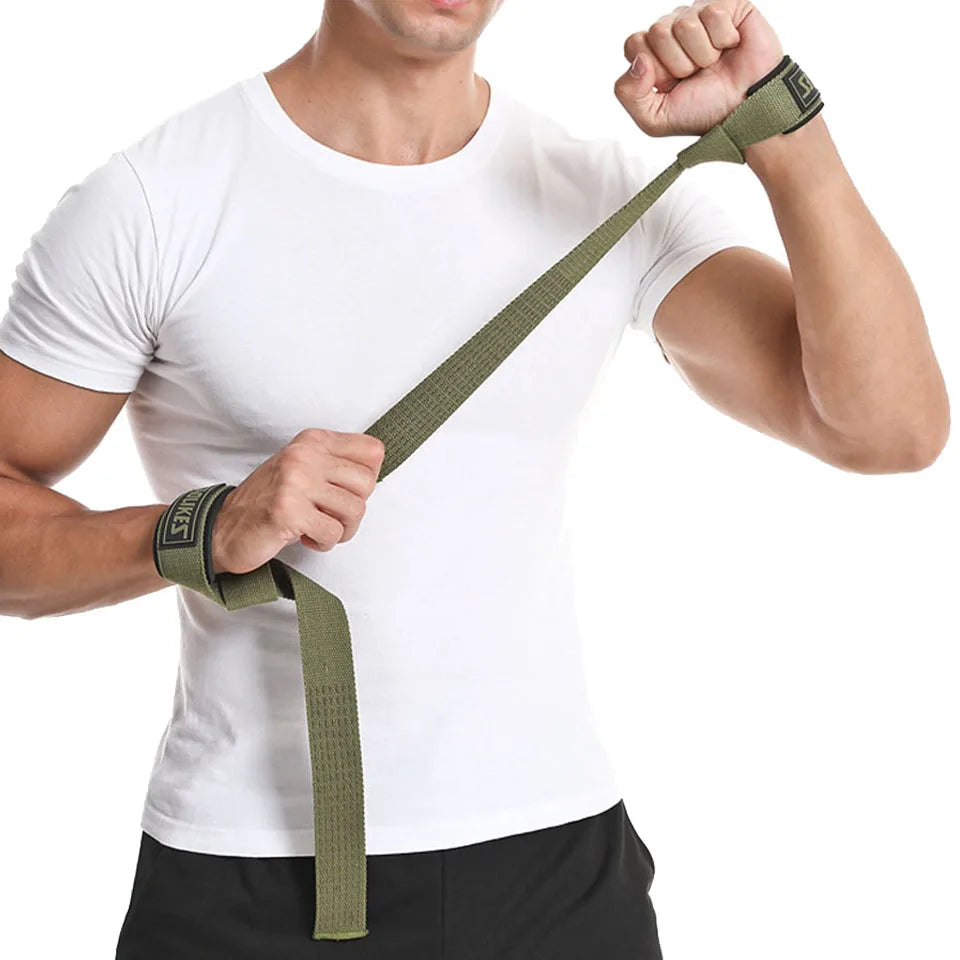 AOLIKES™ Weightlifting Wrist Straps – Adjustable Non-Slip Support for Gym & Strength Training 💪