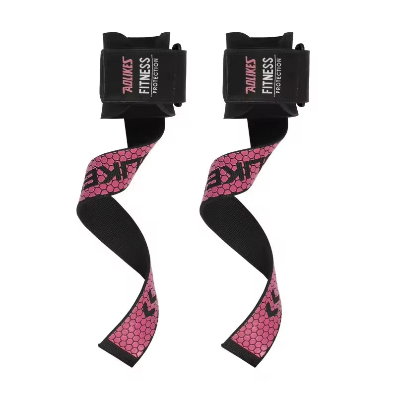 AOLIKES™ Weightlifting Wrist Straps – Adjustable Non-Slip Support for Gym & Strength Training 💪